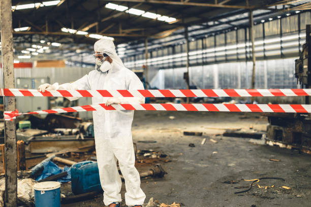 Professional Drug Lab Cleanup technician working in Green Valley, WI